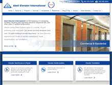 Tablet Screenshot of abellelevator.com